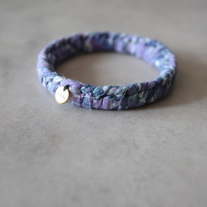 チャリティーバングル【purple & black】送料無料