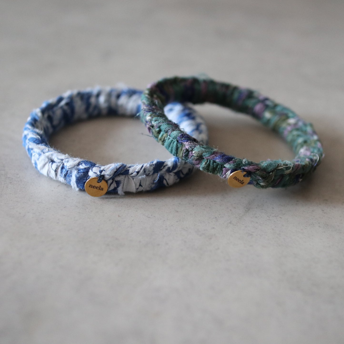 チャリティーバングル【blue & green】送料無料