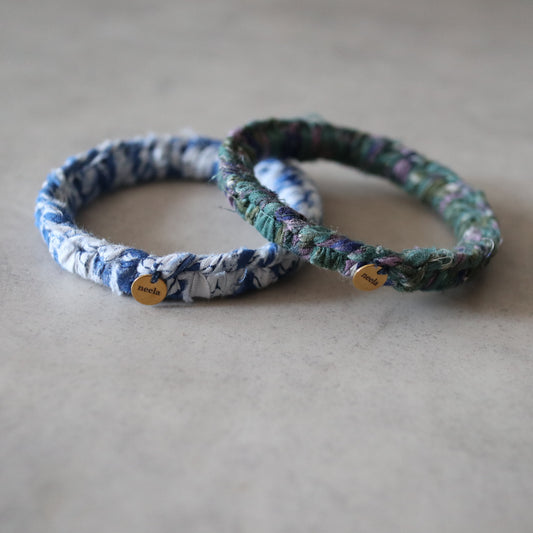 チャリティーバングル【blue & green】送料無料