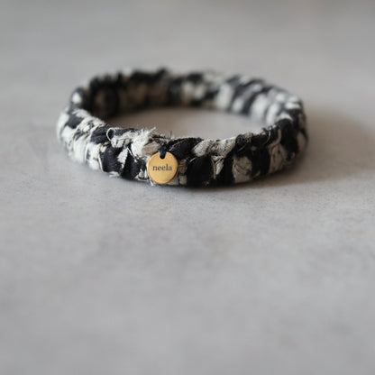 チャリティーバングル【purple & black】送料無料