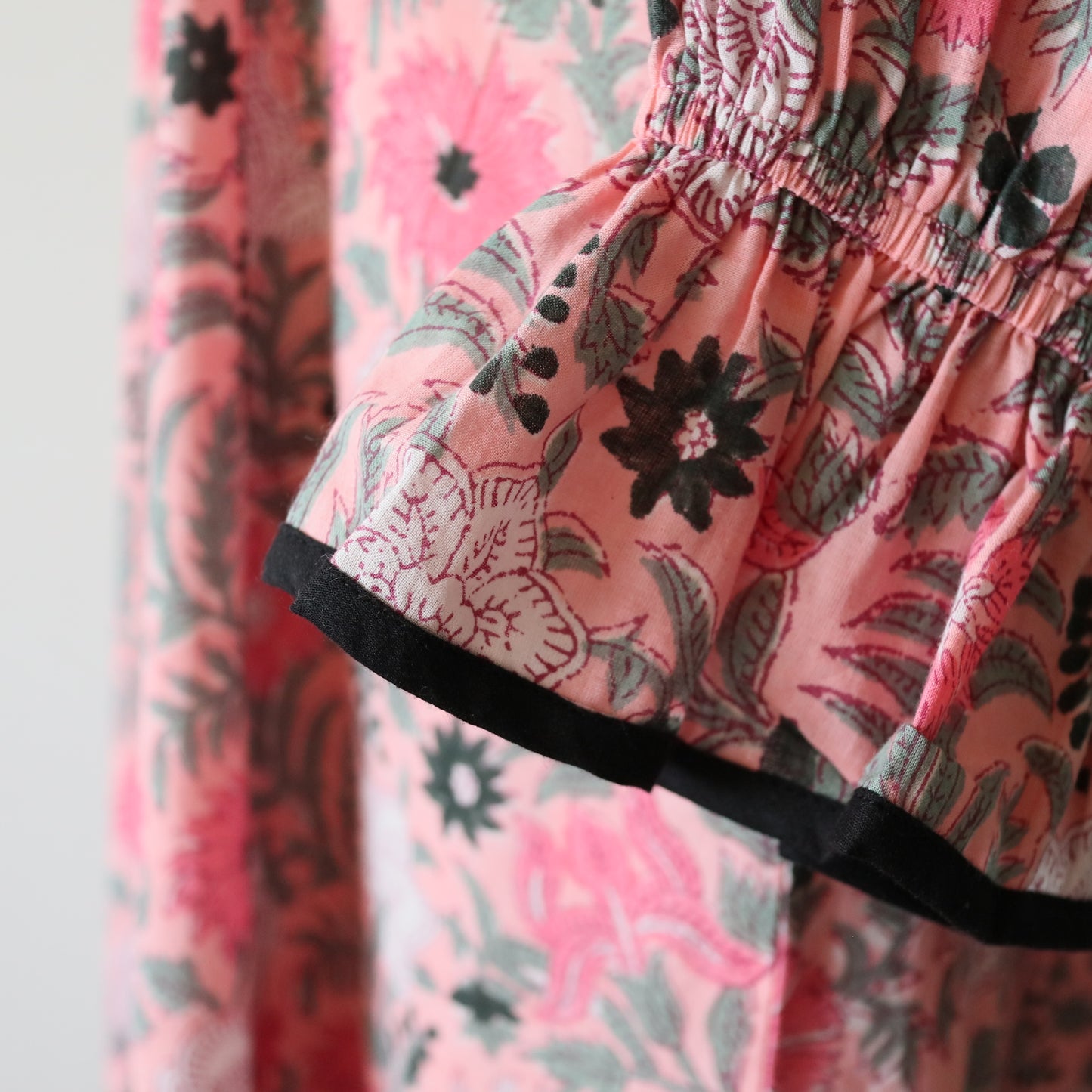 block print dress【pink】