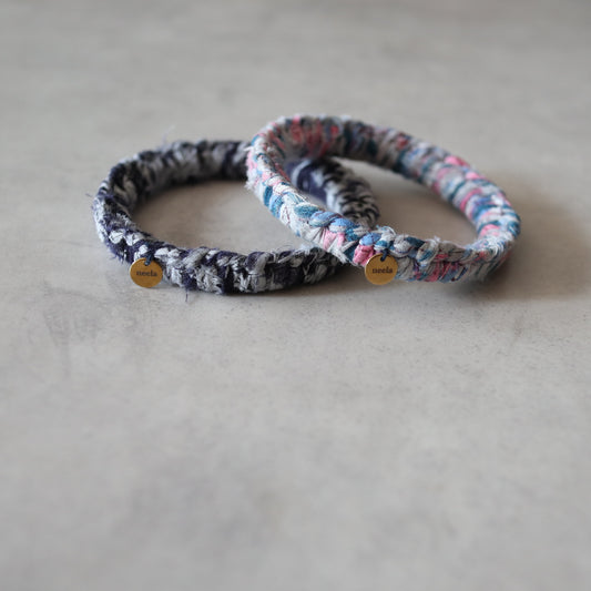 チャリティーバングル【navy & gray】送料無料