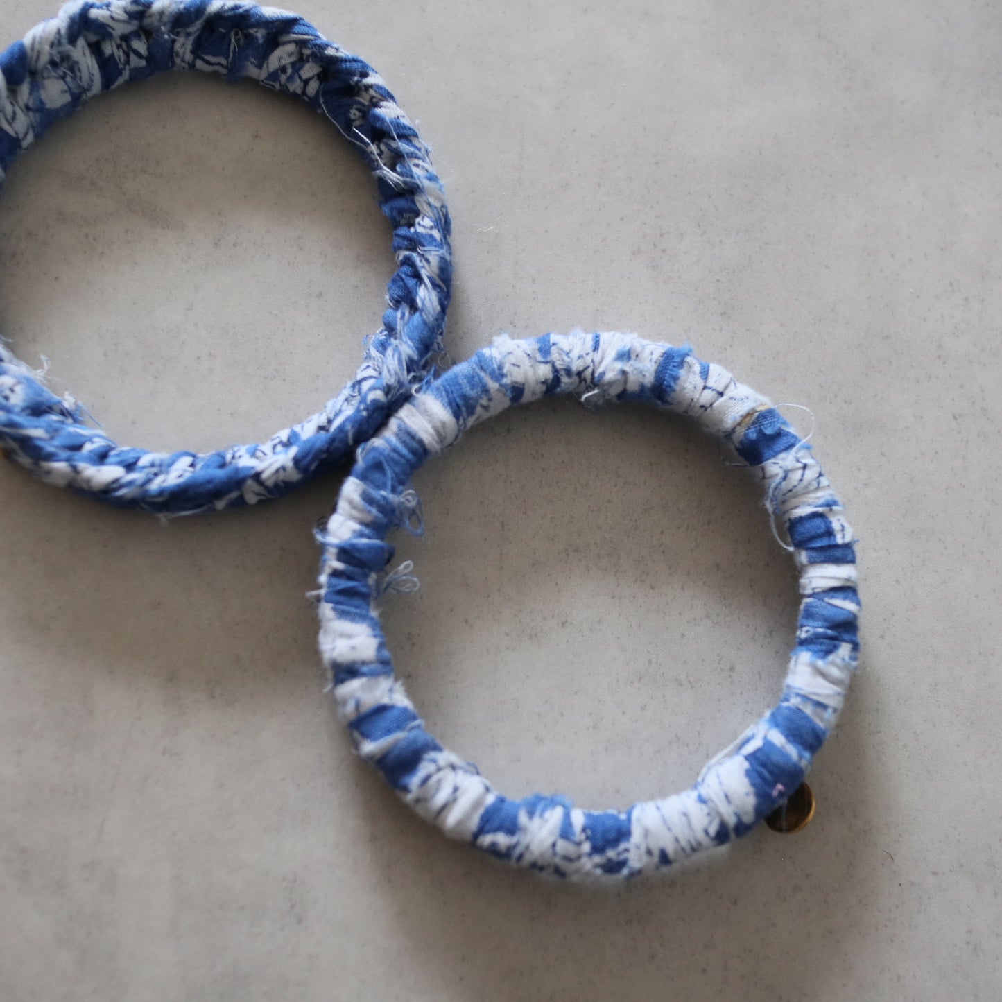 チャリティーバングル【blue & green】送料無料