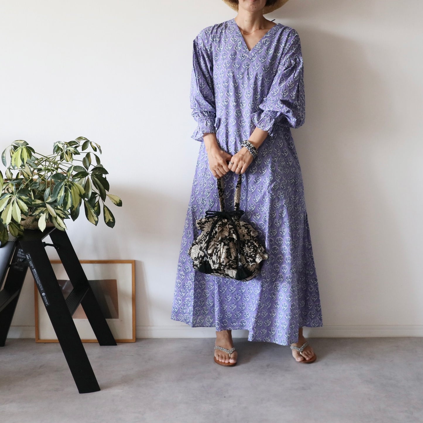 《即納》軽やかフリルの2wayキルトbag【black】