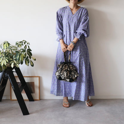 《即納》軽やかフリルの2wayキルトbag【black】
