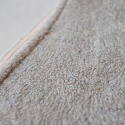 ふんわりあたたか side ribbon vest【moku brown】