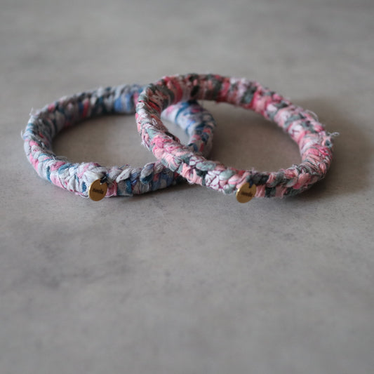 チャリティーバングル【gray & pink】送料無料