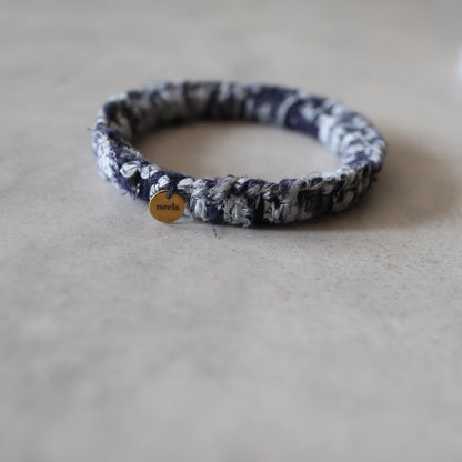 チャリティーバングル【navy & gray】送料無料