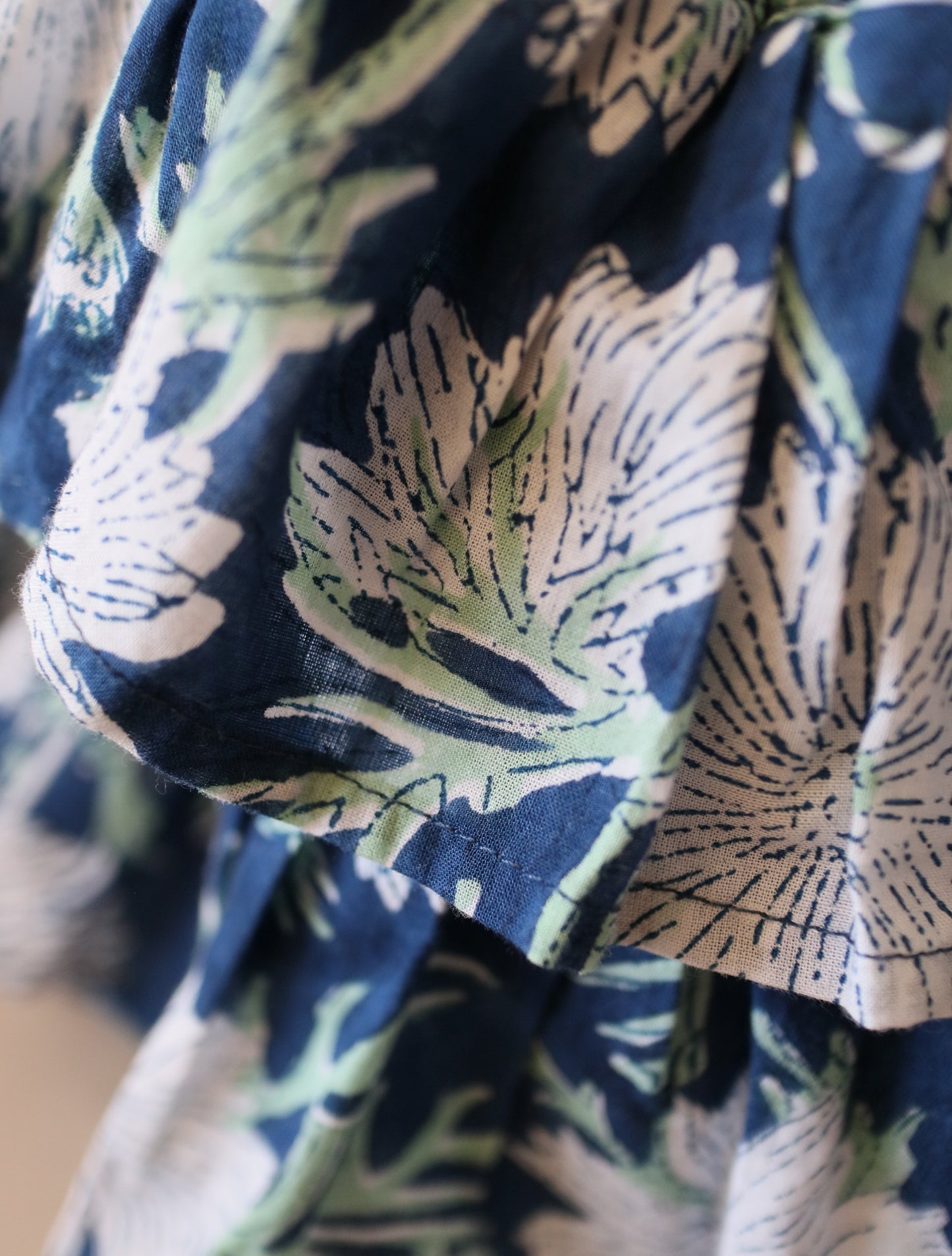 軽やかフリルの3wayキルトbag【navy】