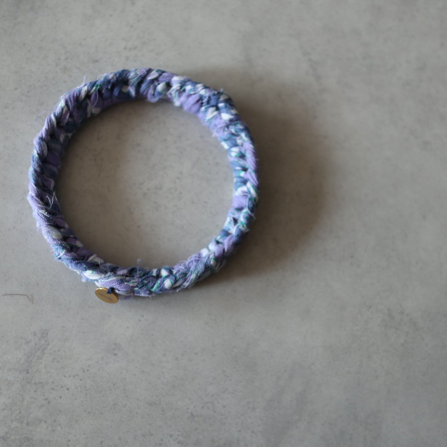 チャリティーバングル【purple & black】送料無料