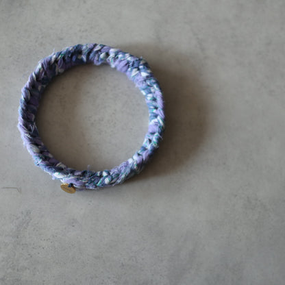 チャリティーバングル【purple & black】送料無料